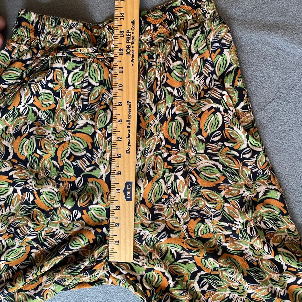 ASTR the Label Femi Wide Leg Boho Pants Womens S Black Multi Elastic Waist - Picture 11 of 14